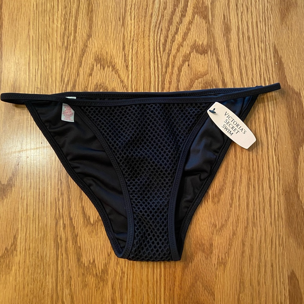 NWT Victoria’s Secret Swim Black Bikini Bottoms